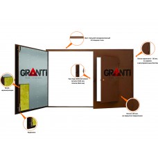 Гаражные ворота №12 с калиткой 