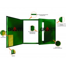 Гаражные ворота №14 с калиткой 