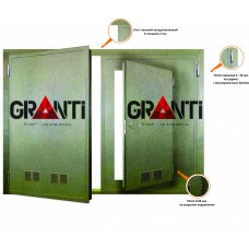 Гаражные ворота №15 с калиткой  (вентилируемые)