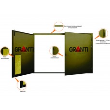 Гаражные ворота хаммерайт №17 (глухие)