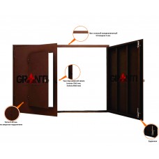 Гаражные ворота №3 с калиткой