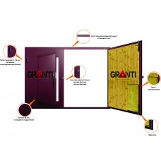 Гаражные ворота №8 с калиткой
